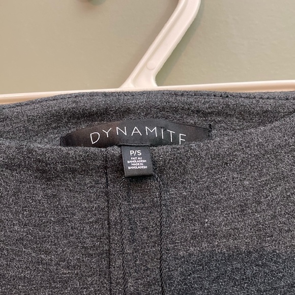 Dynamite Gray and Black Stretch Trousers - Picture 2 of 12
